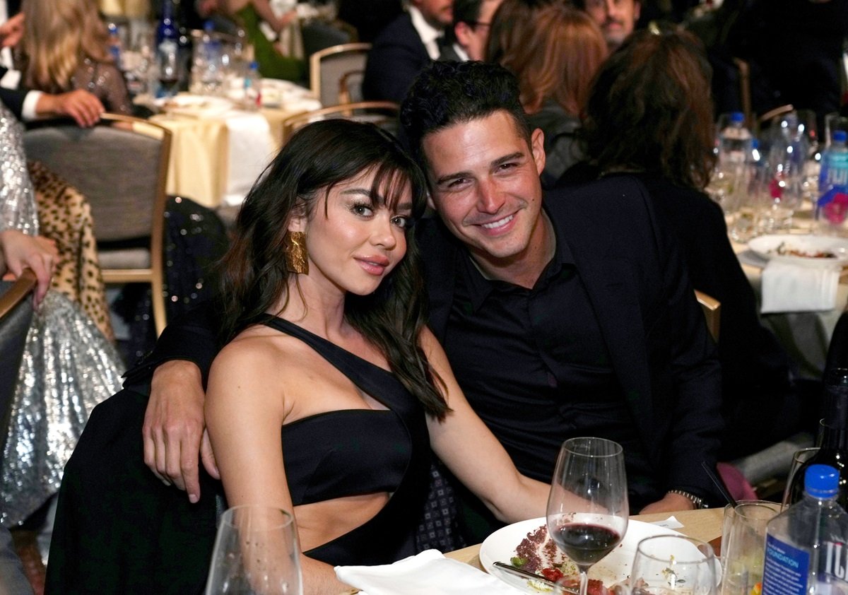 Sarah Hyland and Wells Adams appear together at the 28th Annual Critics Choice Awards