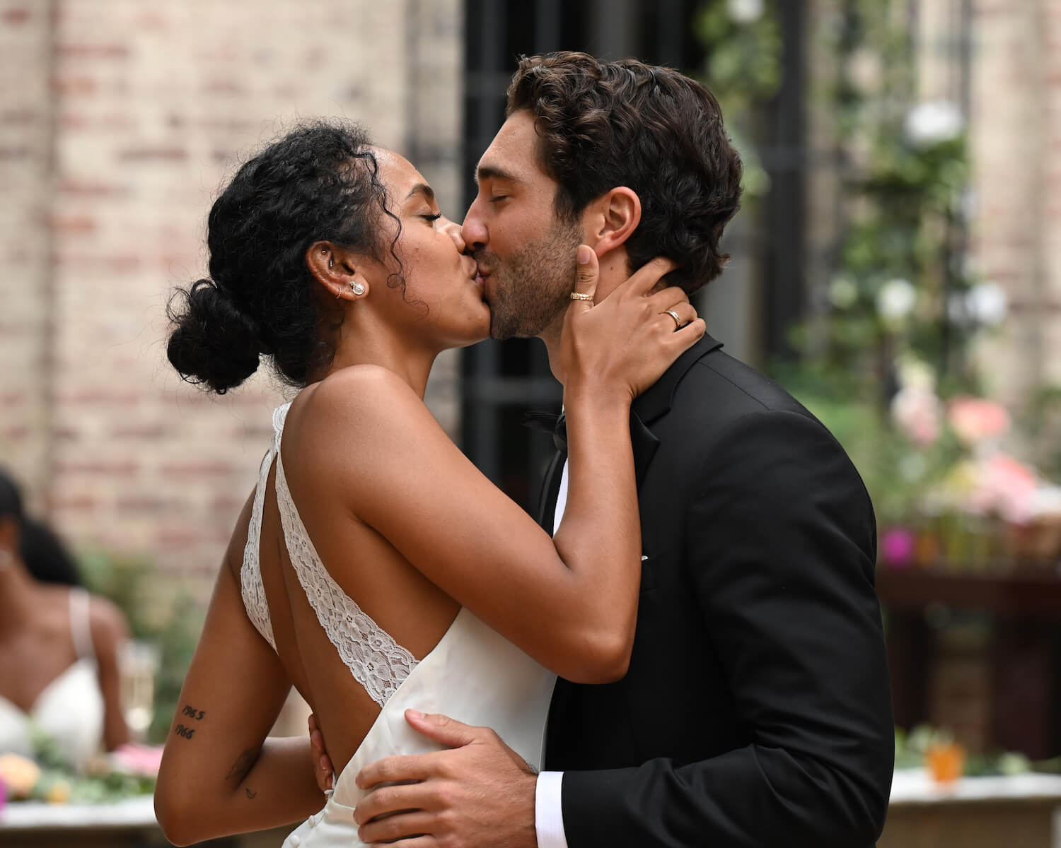 'The Bachelor' Season 28 cast member Rachel Nance kissing Joey Graziadei on a date
