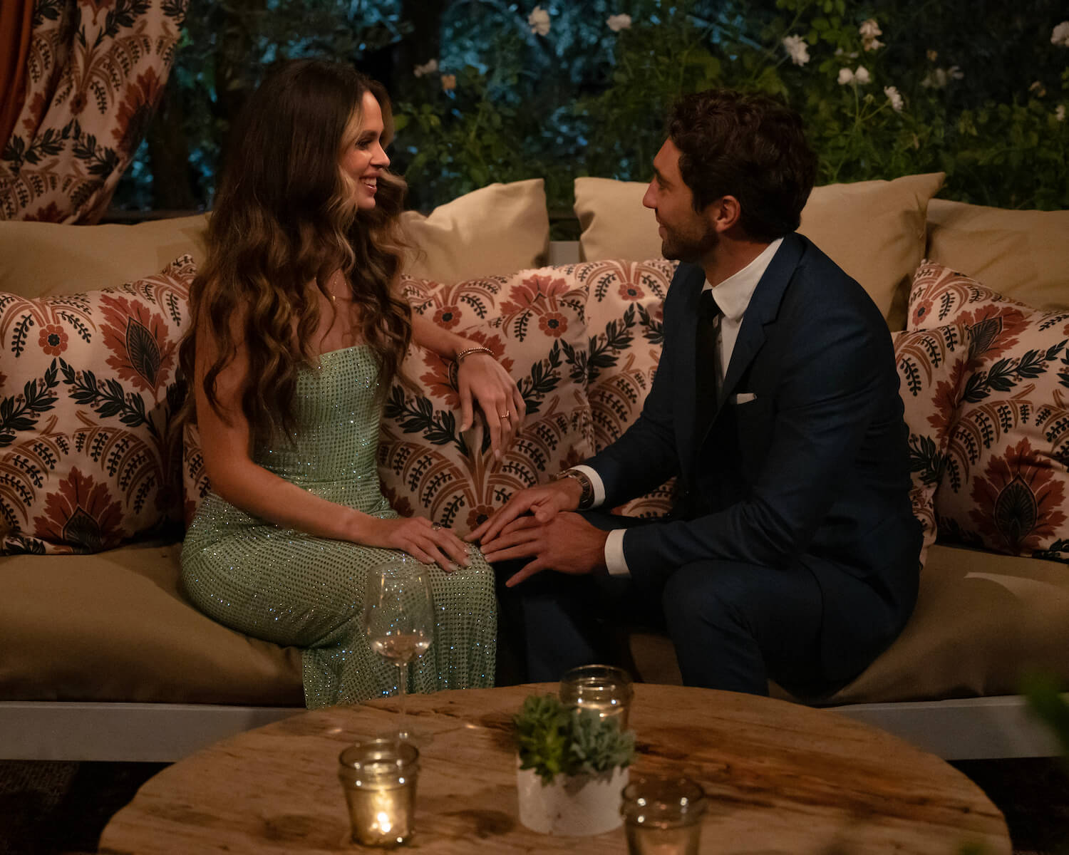 'The Bachelor' Season 28 premiere showing Joey Graziadei with Kelsey Anderson