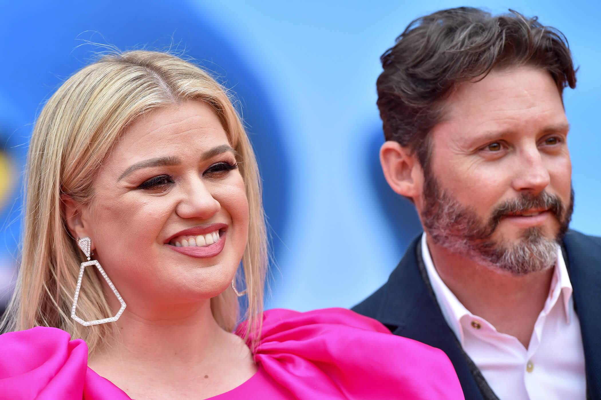 'The Voice' coach Kelly Clarkson next to Brandon Blackstock