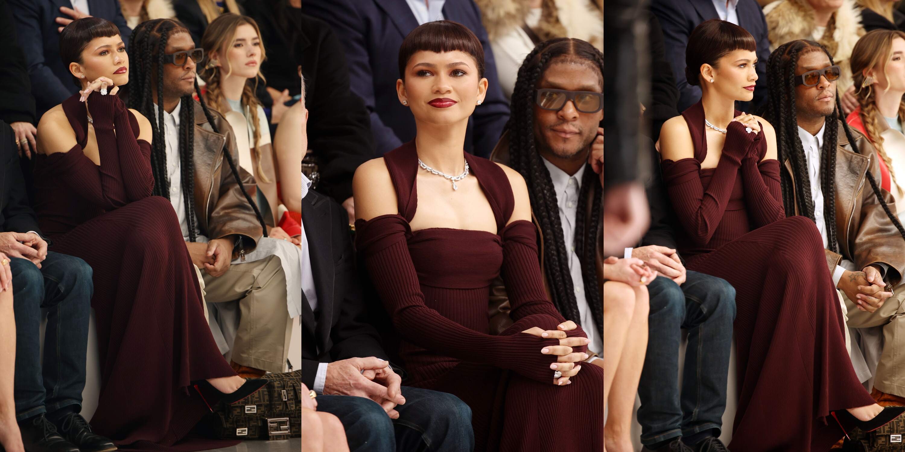 Zendaya's Reign Over Paris Fashion Week Continues With Blunt Bangs and ...
