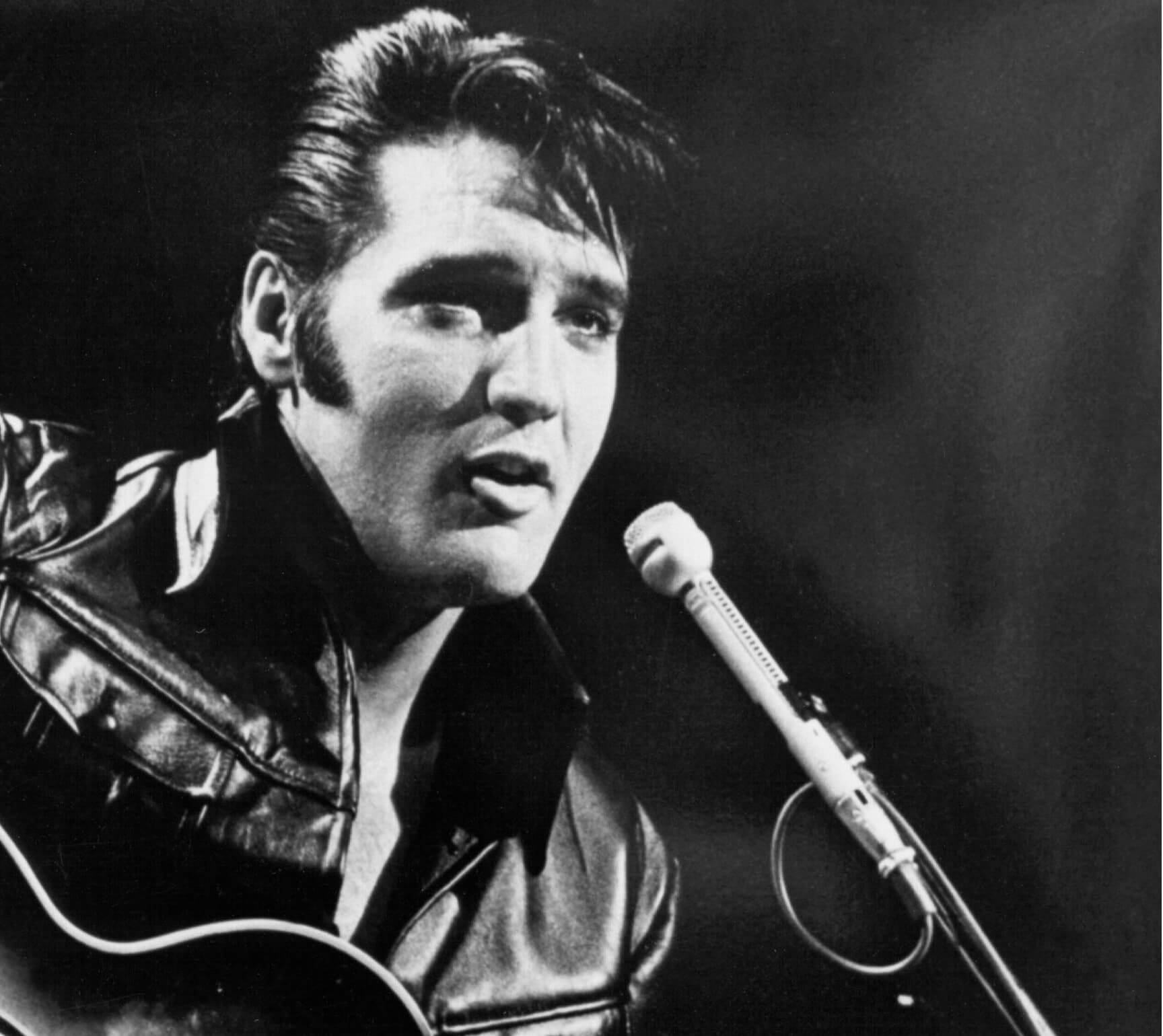 Elvis Presley wearing a jacket during the '68 Comeback Special'