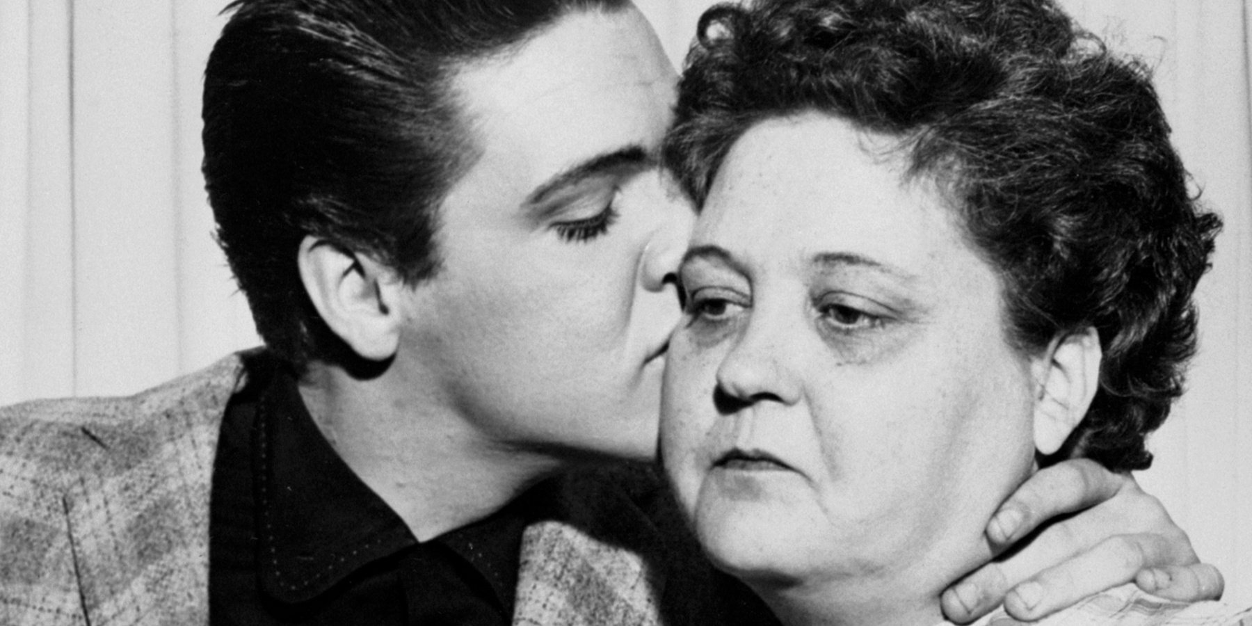 Elvis Presley and his mother, Gladys Presley