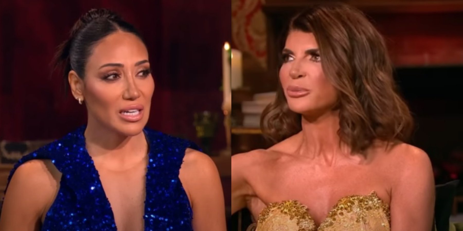 'Real Housewives of New Jersey' stars Melissa Gorga and Teresa Giudice photographed during the season 13 reunion special.