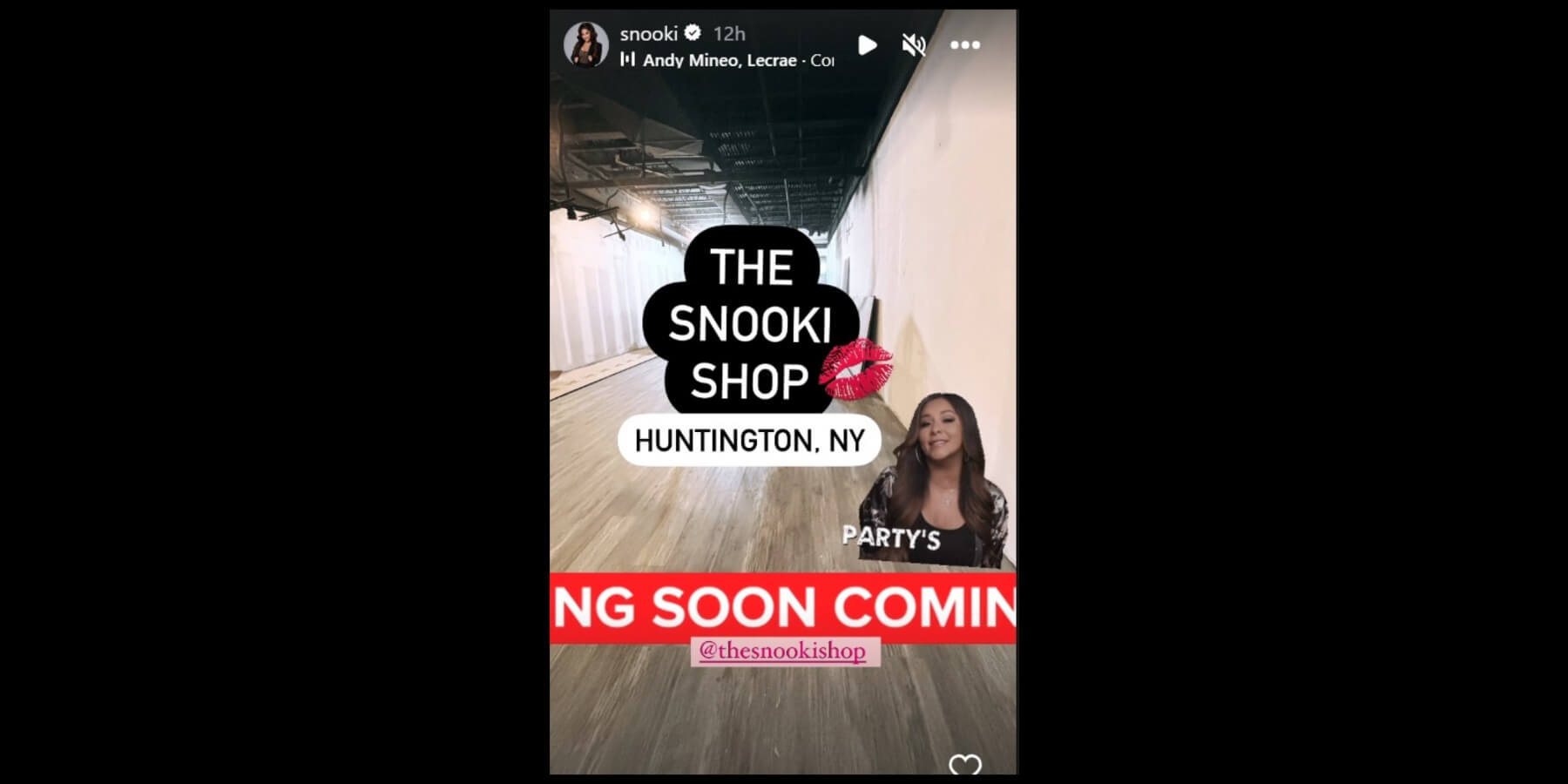 Nicole Polizzi shows off the interior of her newest Snooki Shop in Huntington, New York.