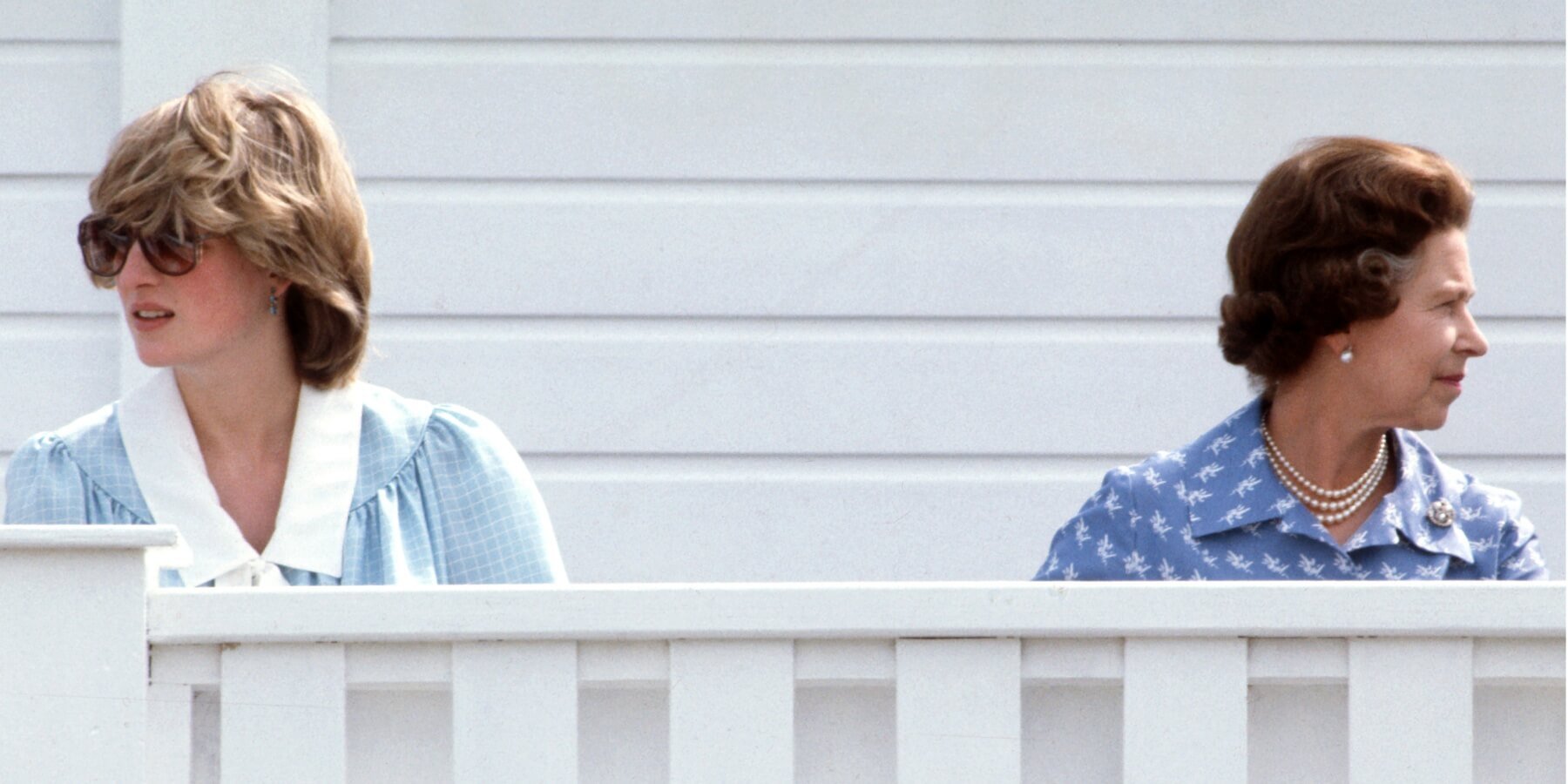 Princess Diana and Queen Elizabeth photographed in May 1982 in Windsor.