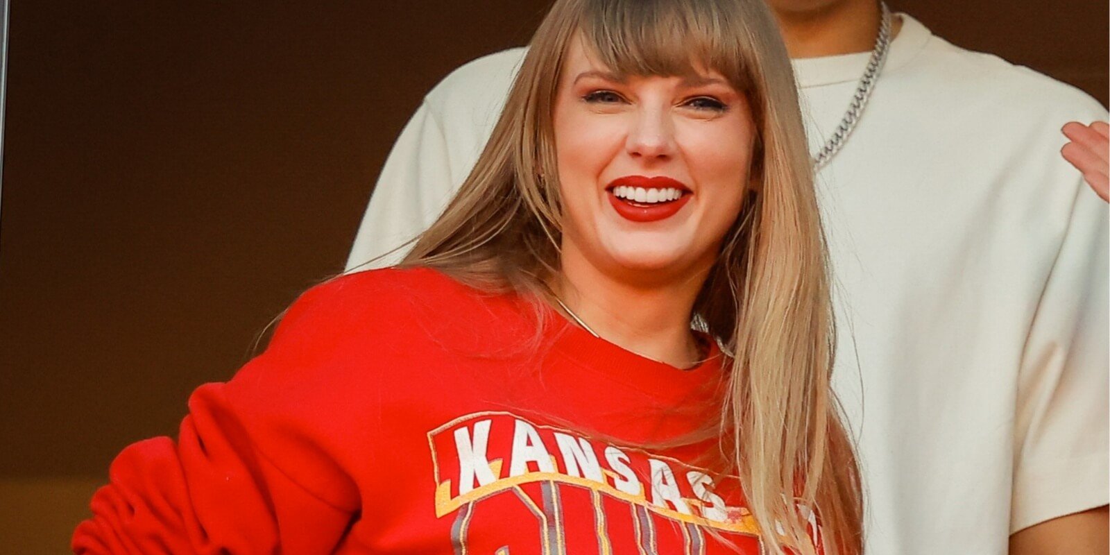 Taylor Swift attends a Kansas City Chiefs game in October 2023.