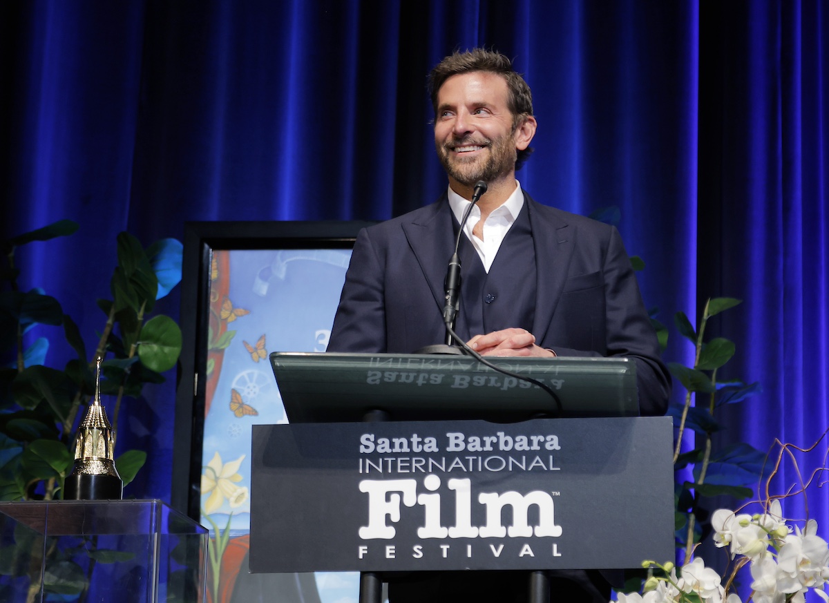 Bradley Cooper speaking at the Santa Barbara International Film Festival