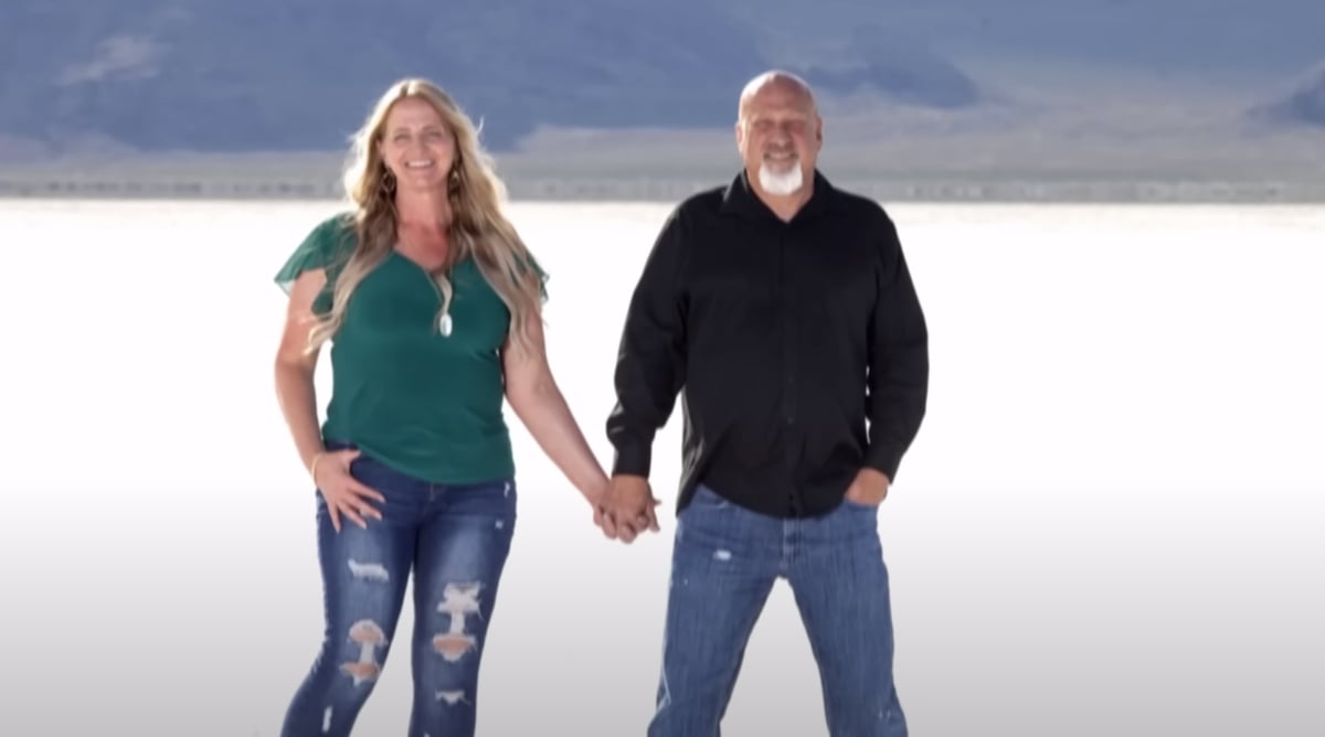 Christine Brown and David Woolley hold hands in a photo from 'Sister Wives'