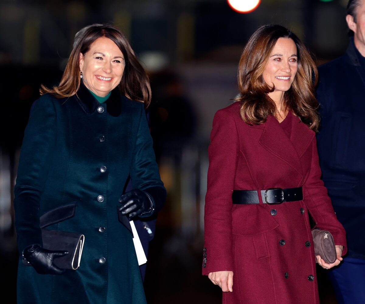Carole Middleton and Pippa Middleton attend the 'Together at Christmas' Carol Service at Westminster Abbey