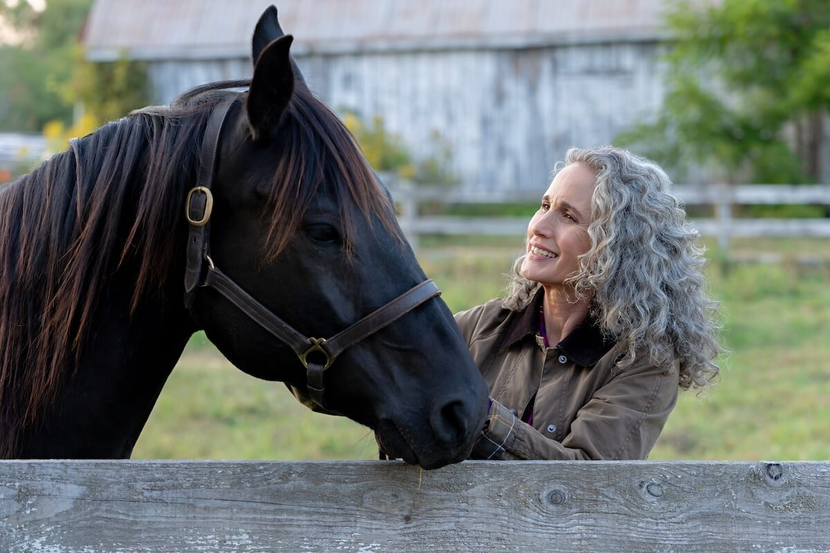 Del with a horse in 'The Way Home'