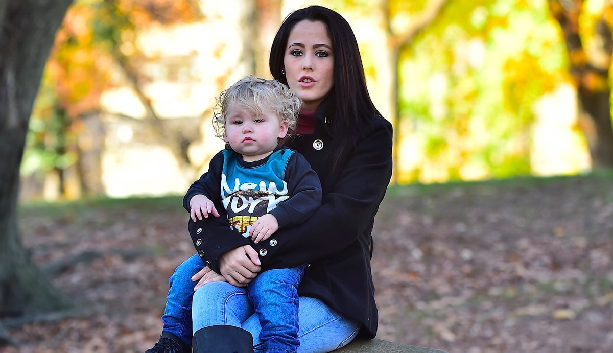 Jenelle Evans and Kaiser Griffith are seen in the Central Park on November 22, 2015