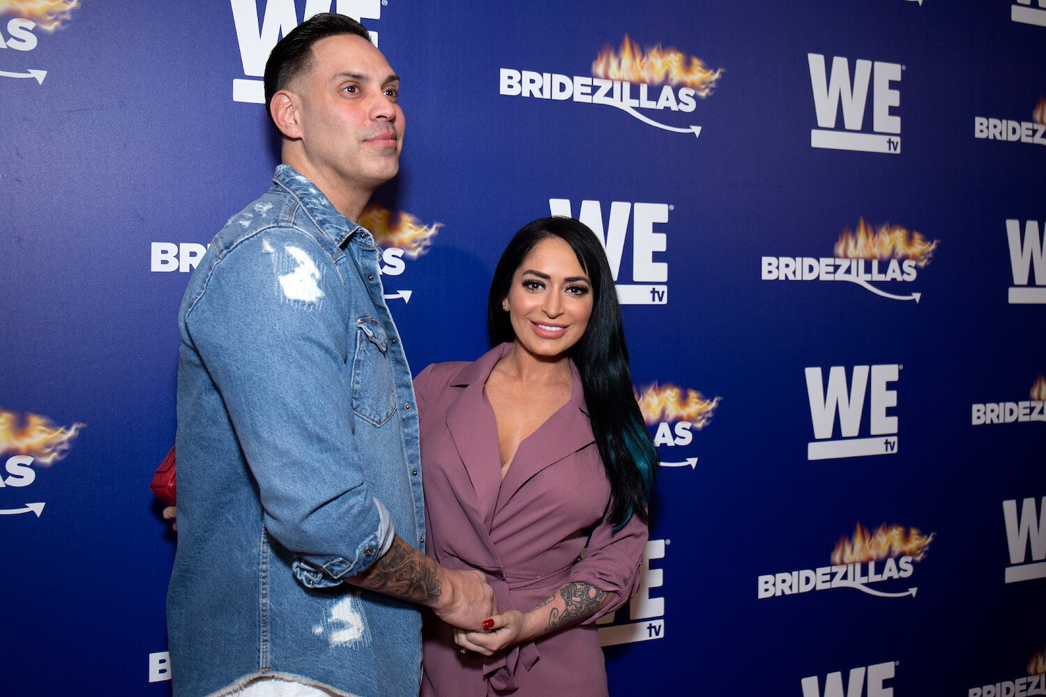 'Jersey Shore: Family Vacation' Season 7 star Angelina Pivarnick holding hands with her husband, Chris Larangeira