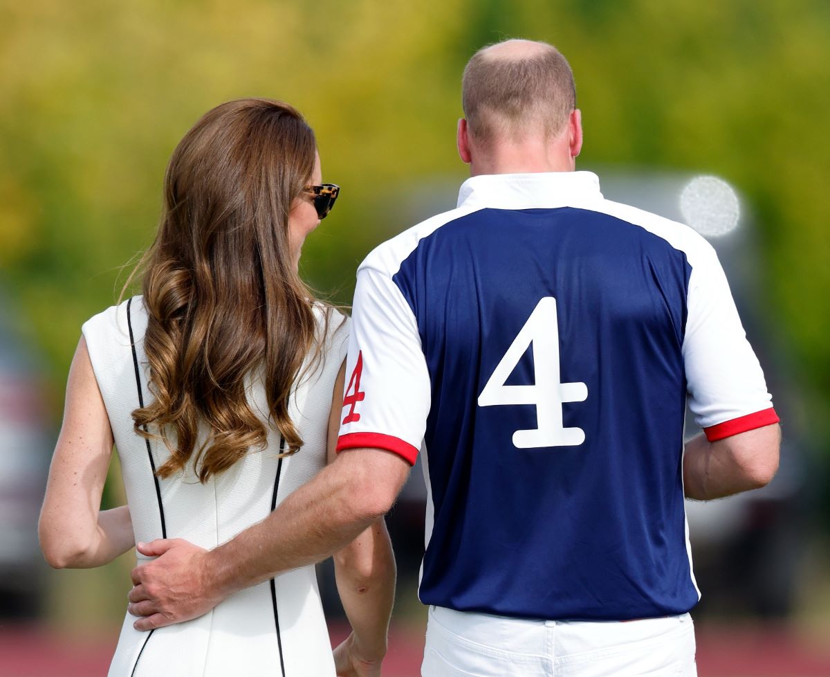 Kate Middleton and Prince William attend the Out-Sourcing Inc. Royal Charity Polo Cup at Guards Polo Club