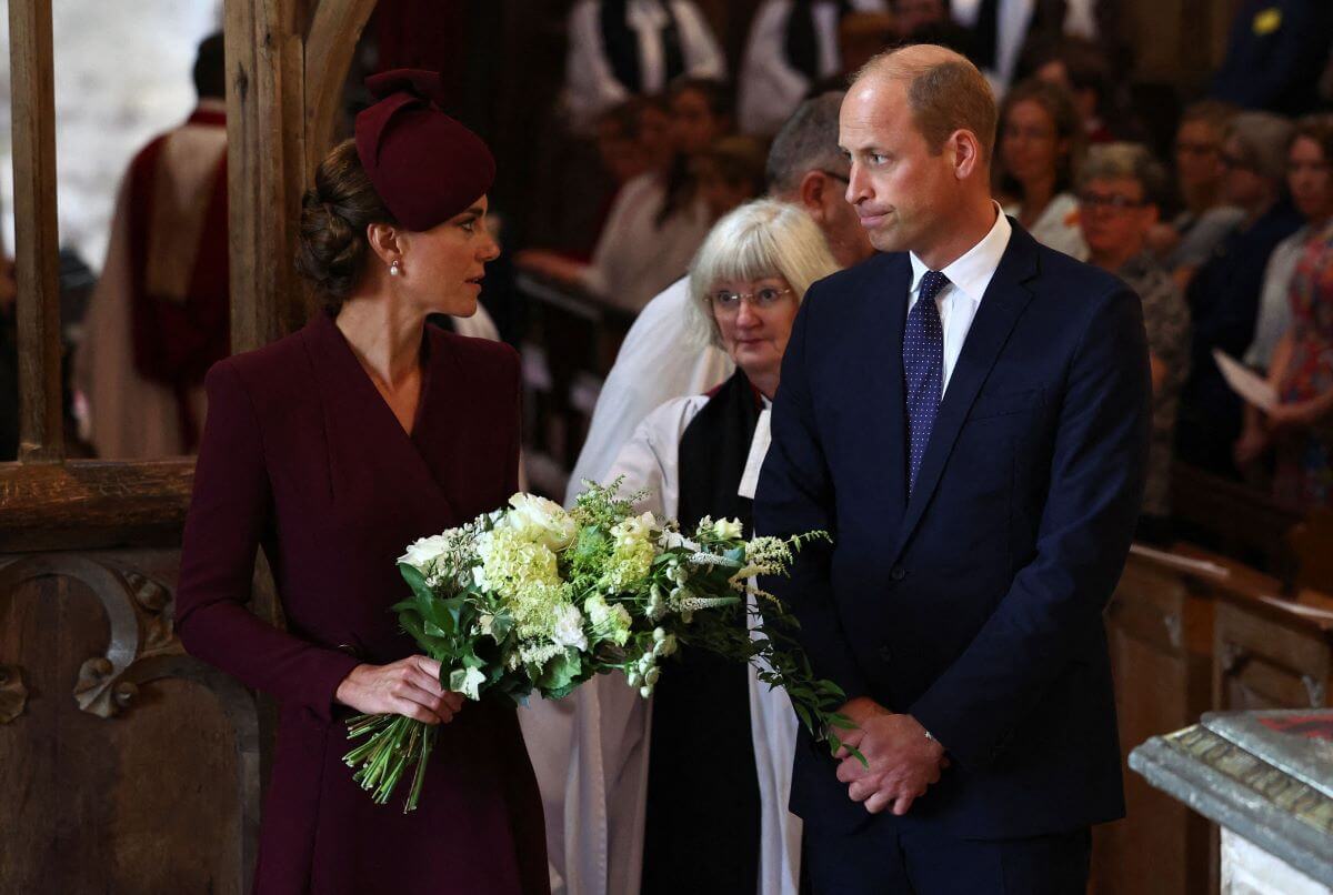 Kate Middleton and Prince William visit St. David's Cathedral in Wales to commemorate the life of Queen Elizabeth II