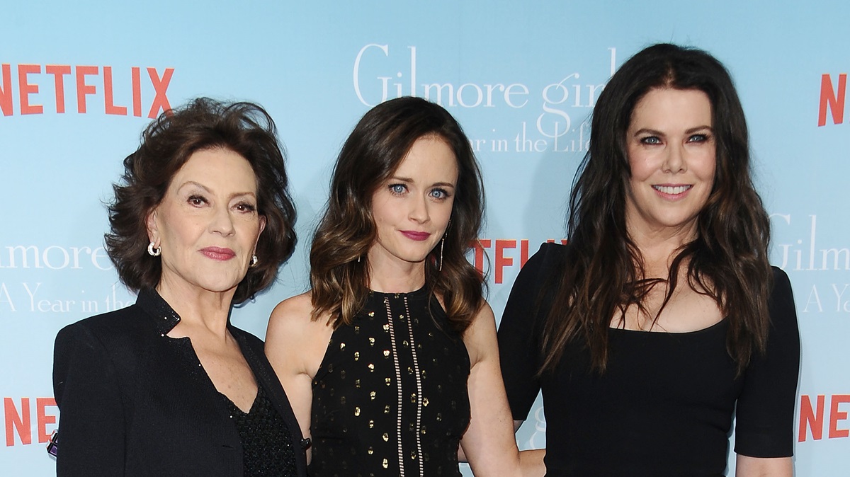 Kelly Bishop, Alexis Bledel and Lauren Graham attend the premiere of "Gilmore Girls: A Year in the Life" at Regency Bruin Theatre on November 18, 2016