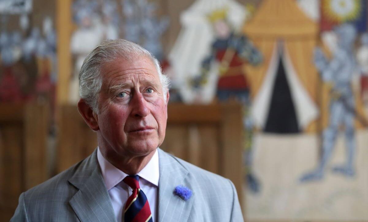 King Charles Charles visits Tretower Court in Crickhowell, Wales