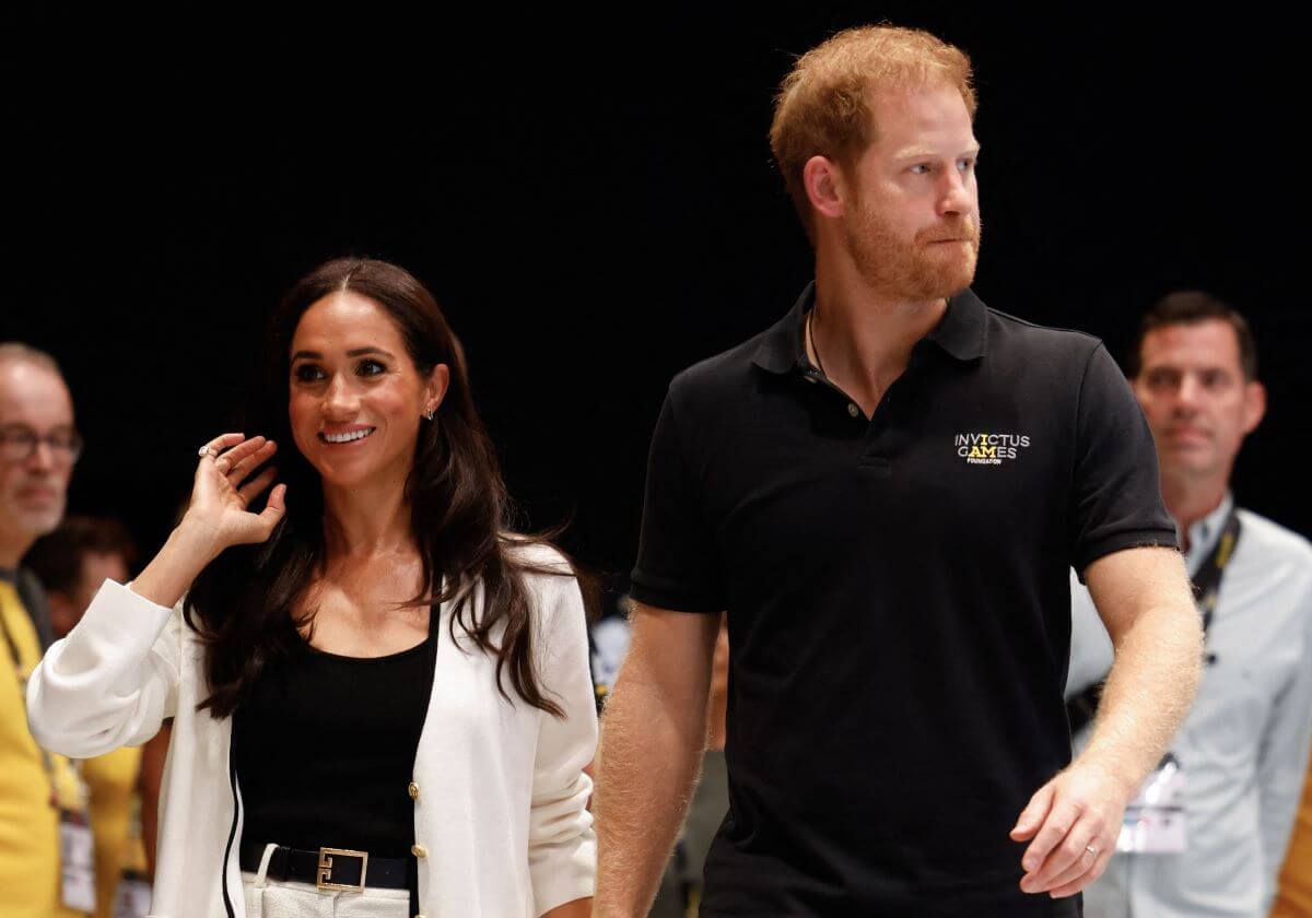 Meghan Markle and Prince Harry arrive at the 2023 Invictus Games in Germany