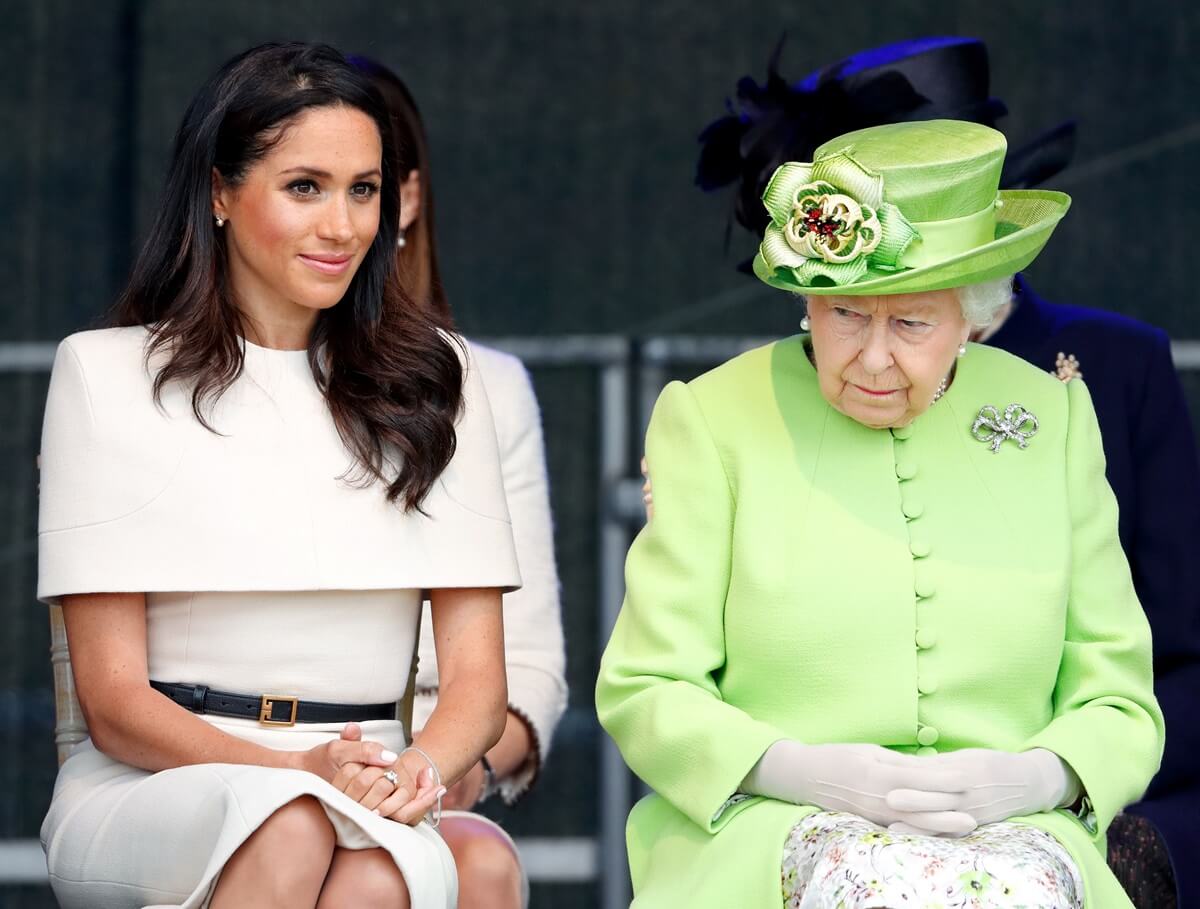 Meghan Markle and Queen Elizabeth II attend royal engagement together in Widnes, England