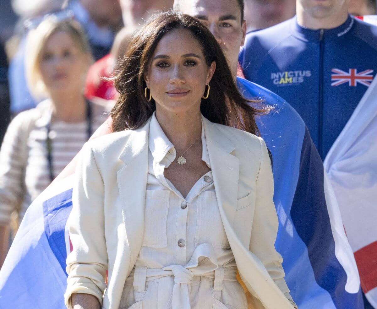 Meghan Markle attends the cycling competition at the Invictus Games in Dusseldorf, Germany