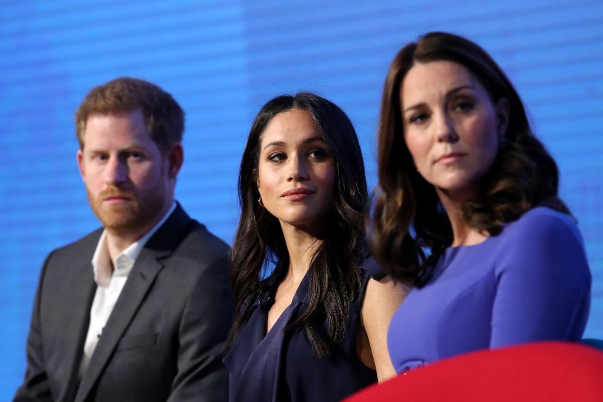 Prince Harry, Meghan Markle, and Kate Middleton attend the Royal Foundation Forum in London