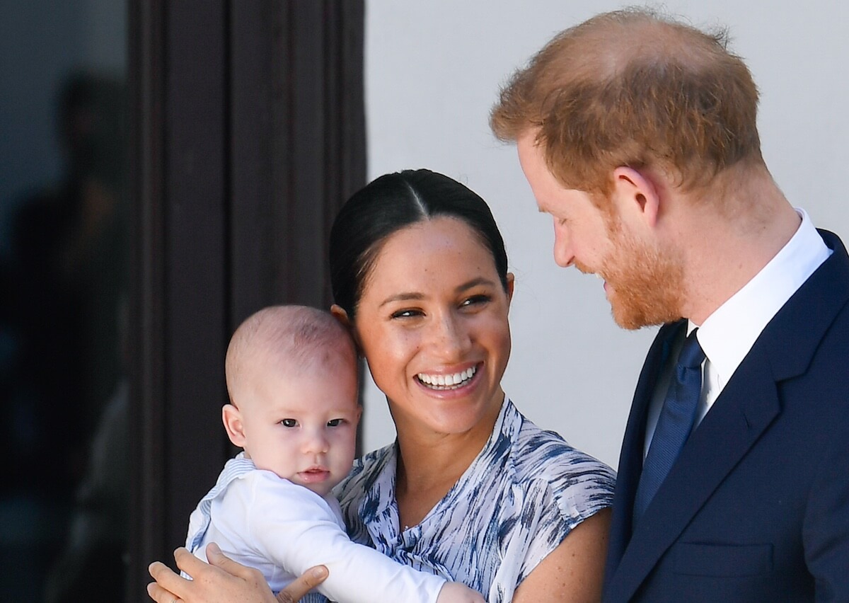 Prince Harry, Meghan Markle, and Prince Archie in 2019