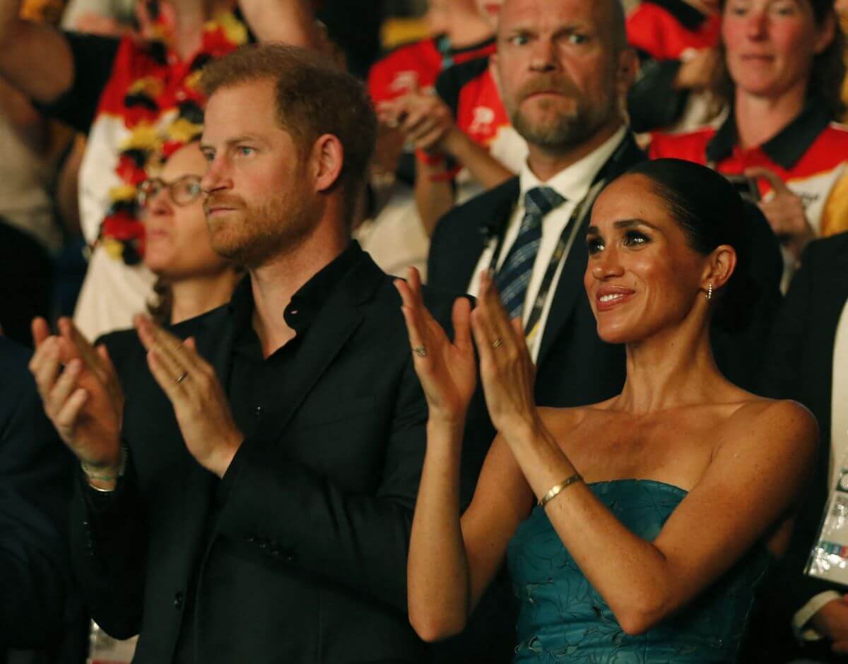 Prince Harry and Meghan Markle attend the closing ceremony of the 2023 Invictus Games in Duesseldorf, Germany