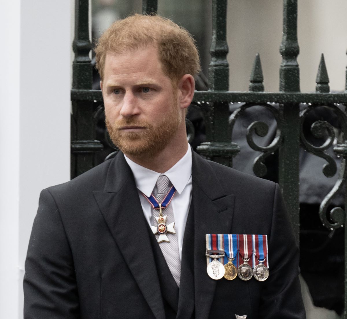 Prince Harry attends the Coronation of King Charles III and Queen Camilla at Westminster Abbey