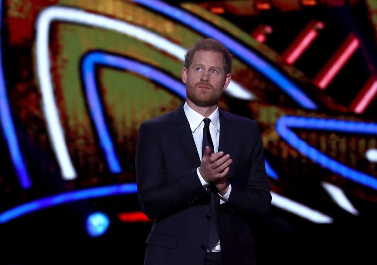 Prince Harry presents the Walter Payton Man of the Year Award at the 13th Annual NFL Honors