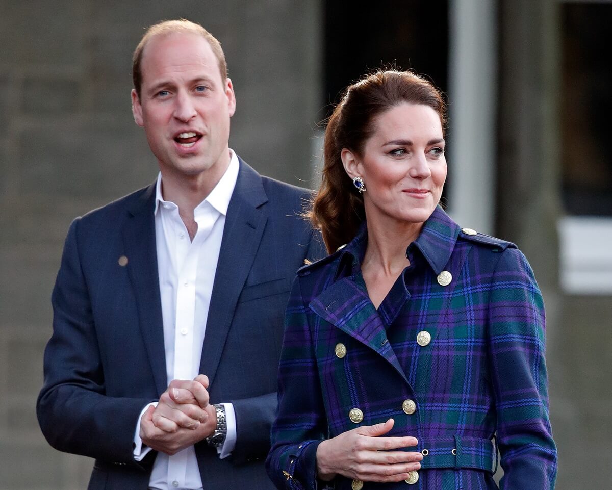 Prince William and Kate Middleton host a drive-in cinema for Scottish NHS workers at The Palace of Holyroodhouse on Edinburgh, Scotland