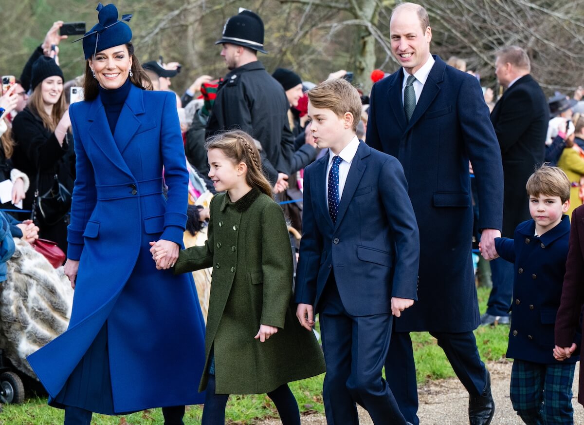Kate Middleton walks with her family during her last public appearance on Christmas 2023