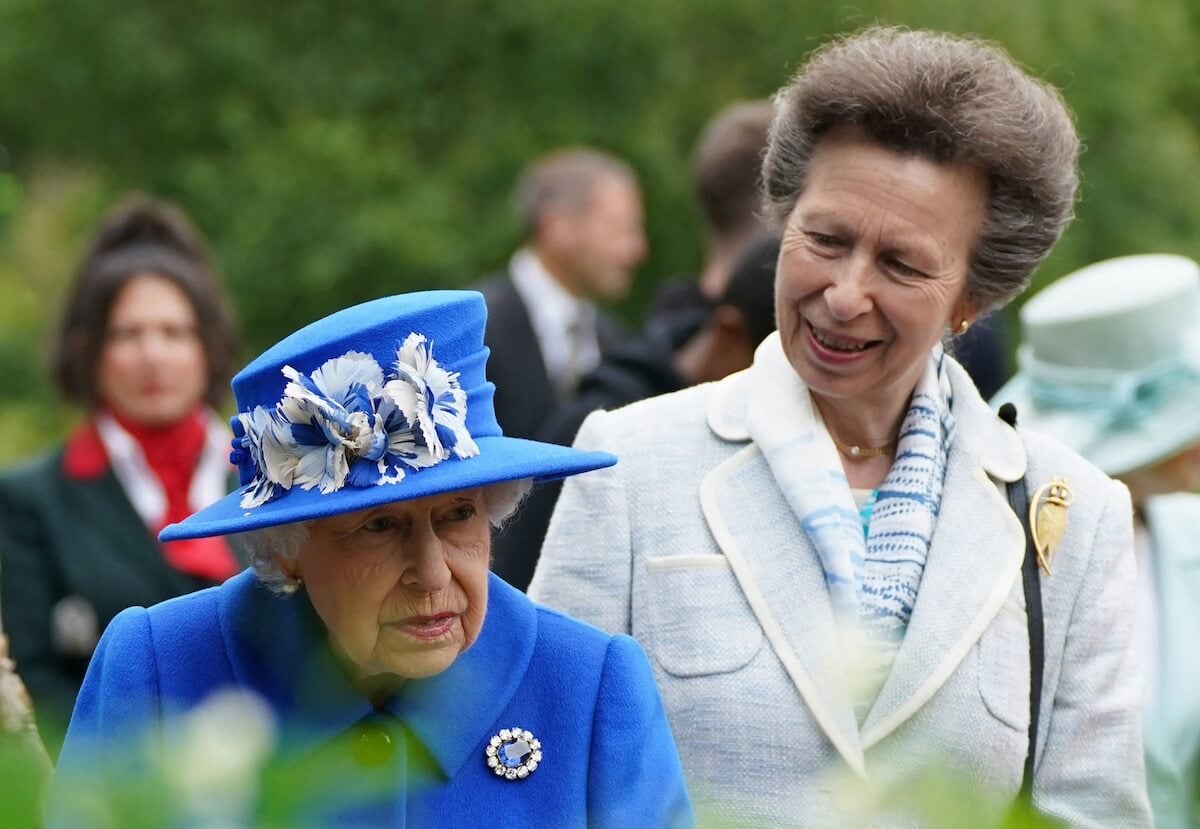 Princess Anne with Queen Elizabeth II in 2021