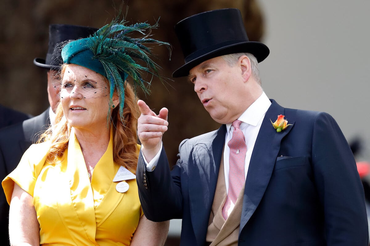 Sarah Ferguson and Prince Andrew, who would reportedly have the 'blessing' of King Charles to remarry, look on