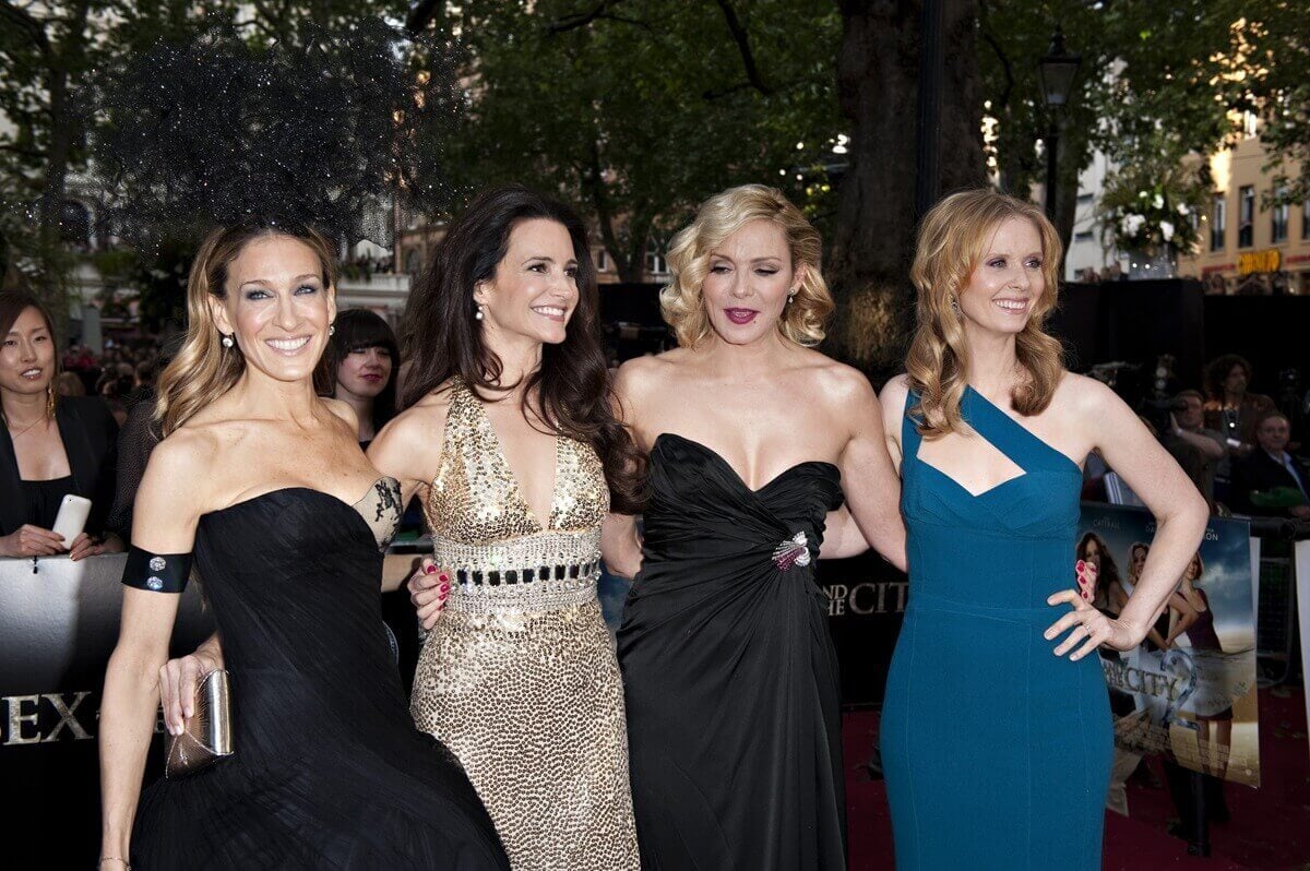 Sarah Jessica at the premiere of 'Sex and the City 2' dressed up alongside Kristin Davis And Kim Cattrall and Cynthia Nixon.