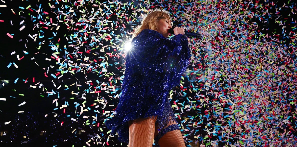 Taylor Swift performs at Melbourne Cricket Ground on February 16, 2024 in Melbourne, Australia.