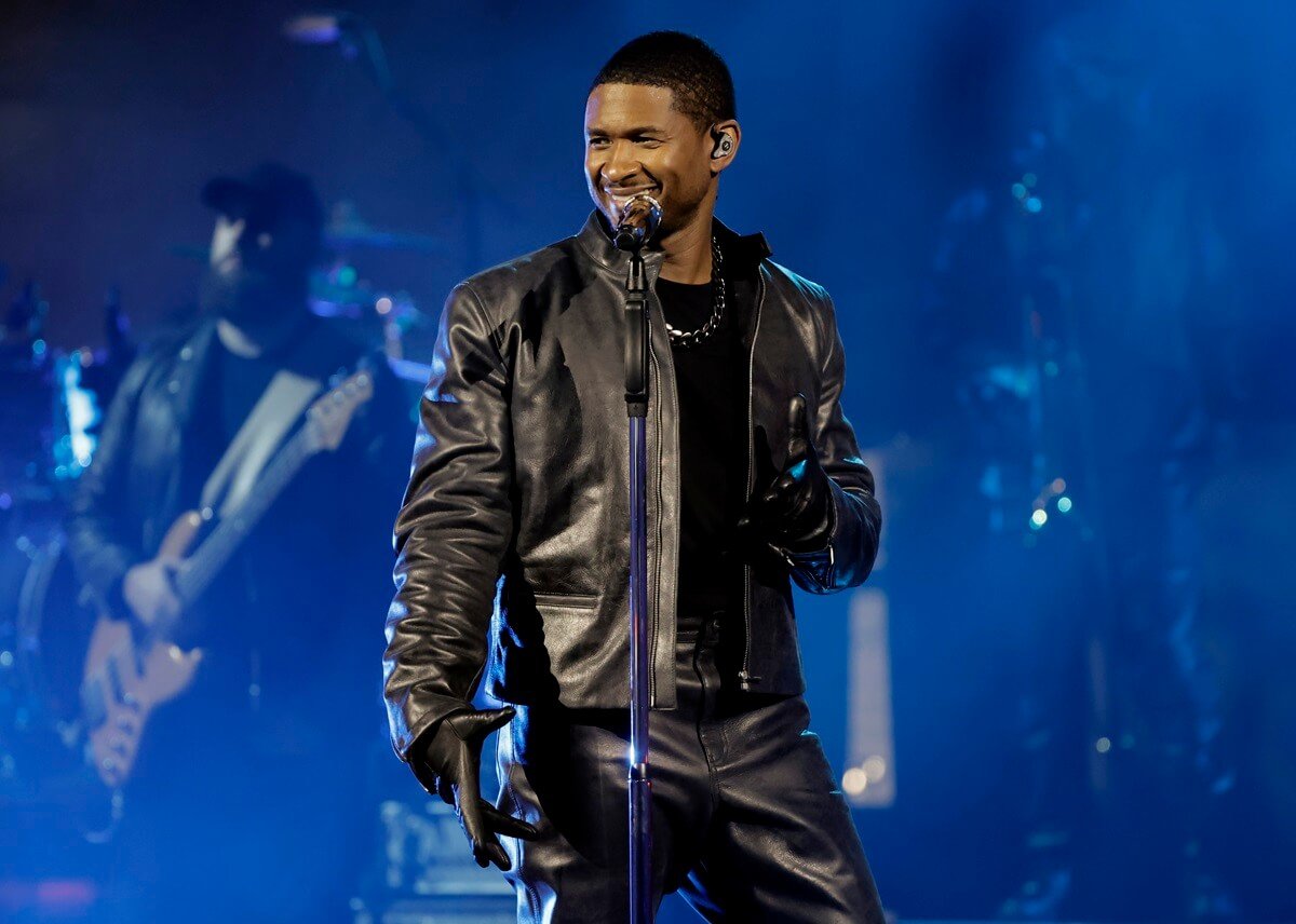 Usher performs onstage during a taping of iHeartRadio’s Living Black 2023 Block Party