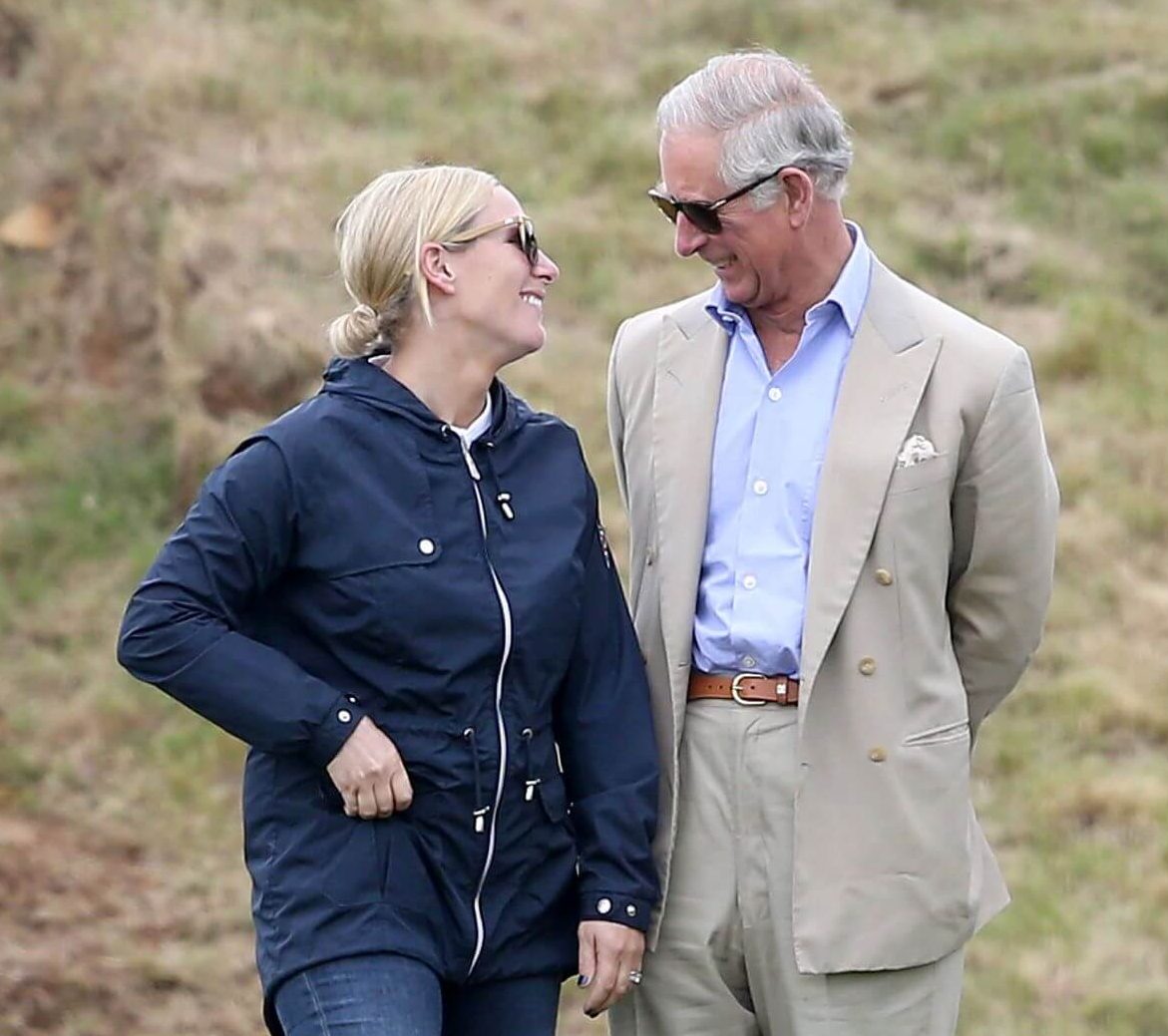 Zara Tindall and King Charles attend the Gigaset Charity Polo Match at Beaufort Polo Club