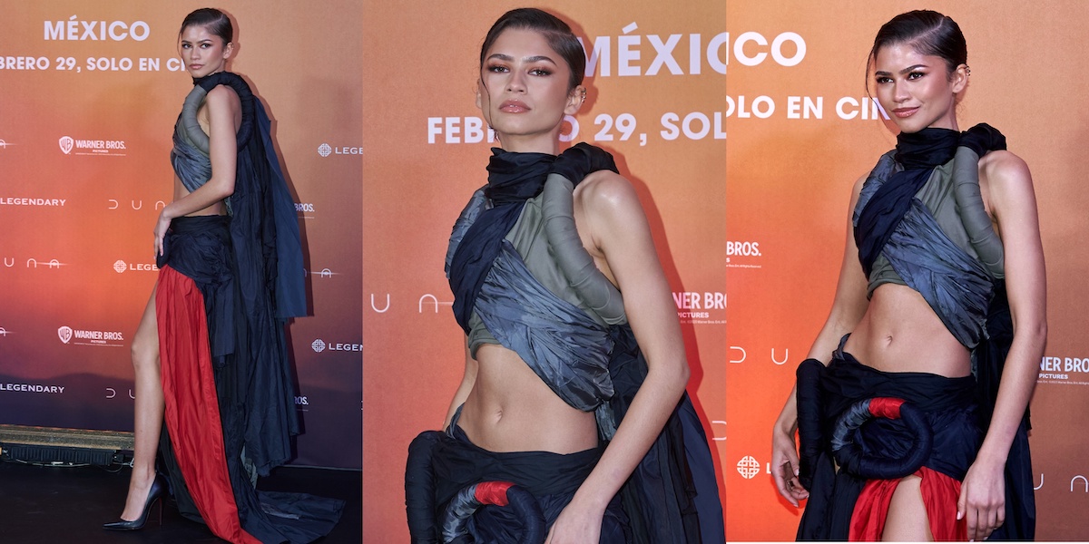 Actor Zendaya poses during the photocall for the movie 'Dune: Part Two'