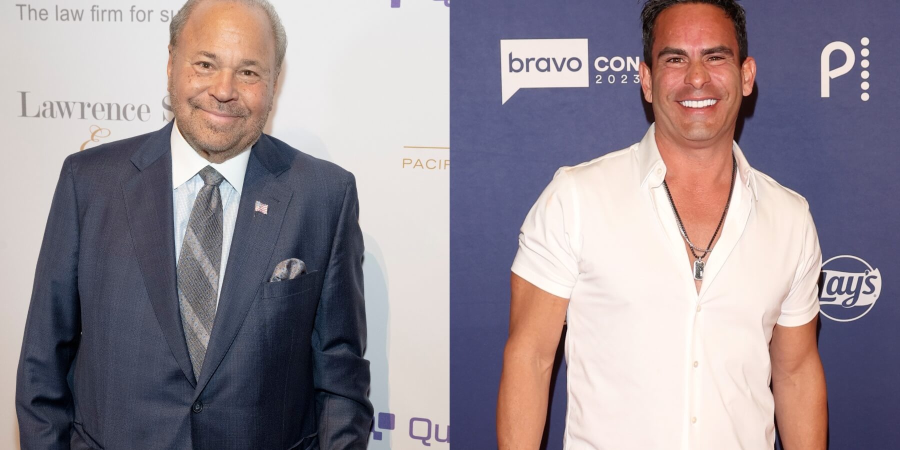 PI Bo Dietl and 'RHONJ' star Luis Ruelas in side-by-side photographs