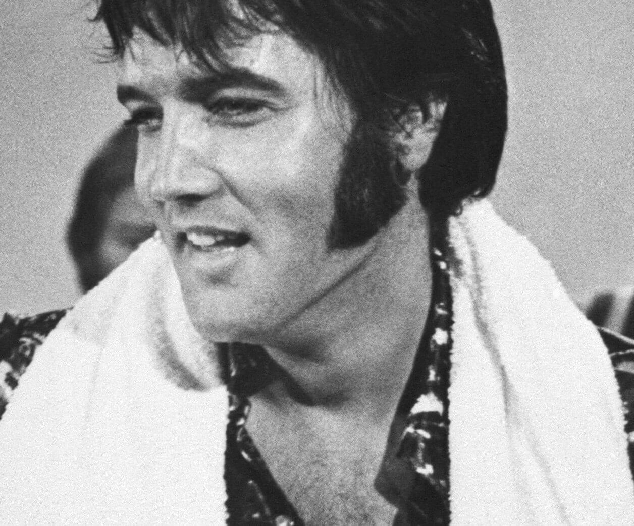 Elvis Presley smiling