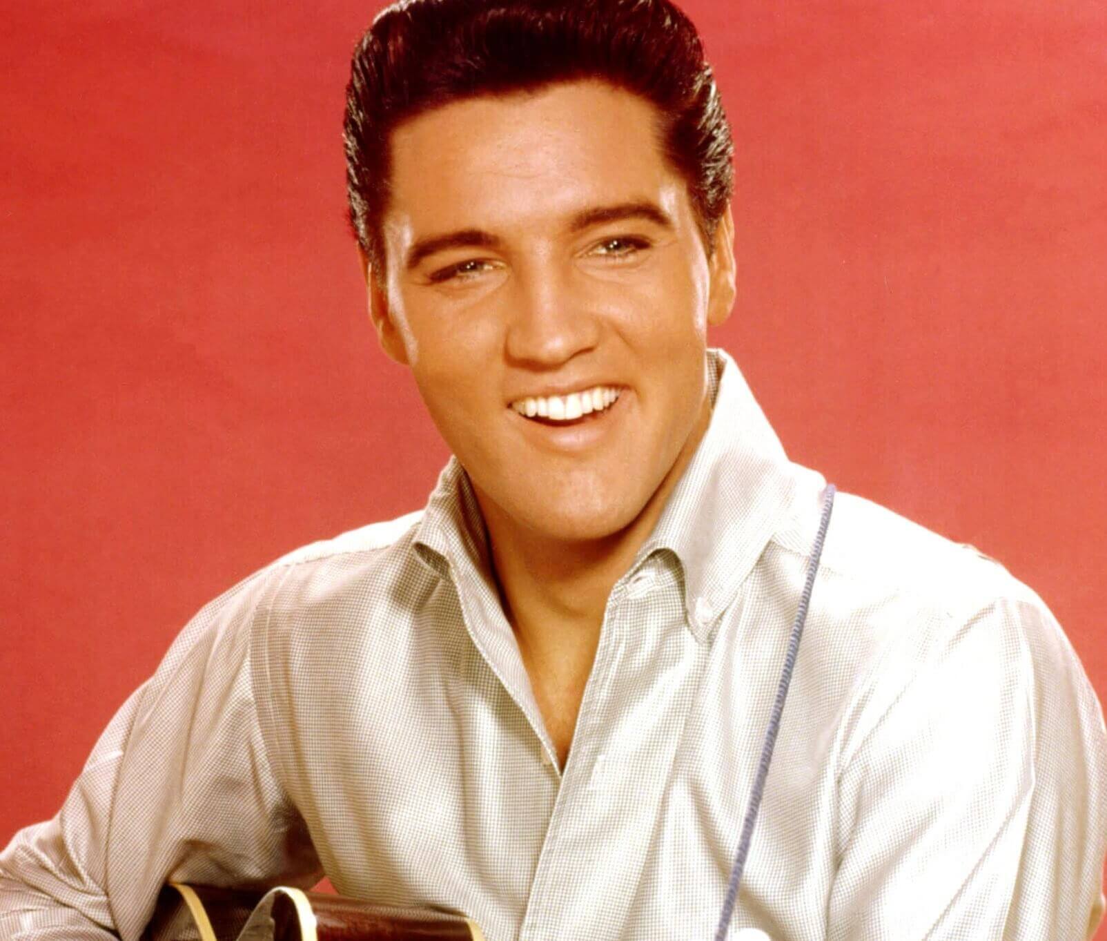 "Viva Las Vegas" singer Elvis Presley smiling