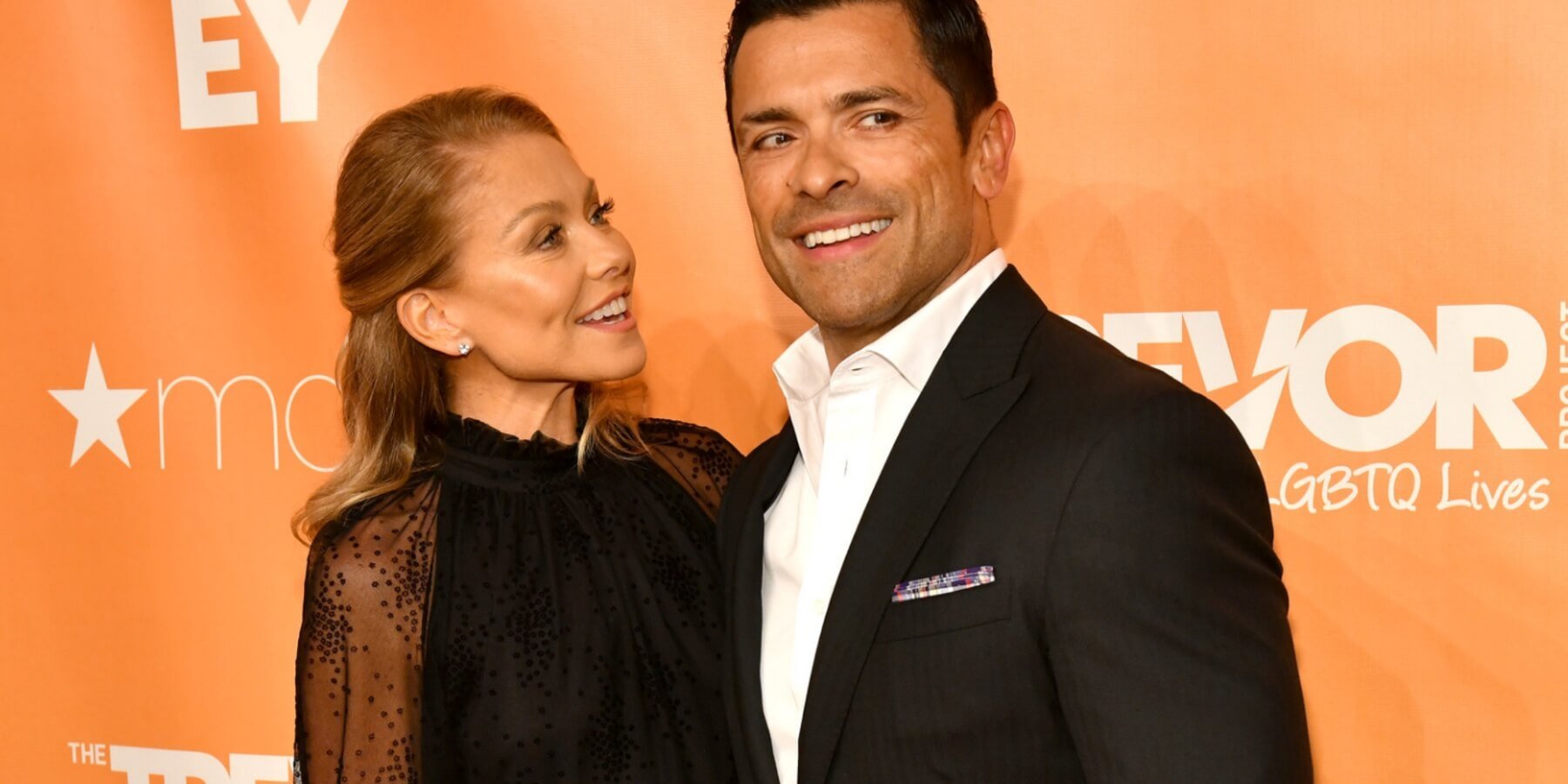 Kelly Ripa and Mark Consuelos photographed in 2019 in New York City.