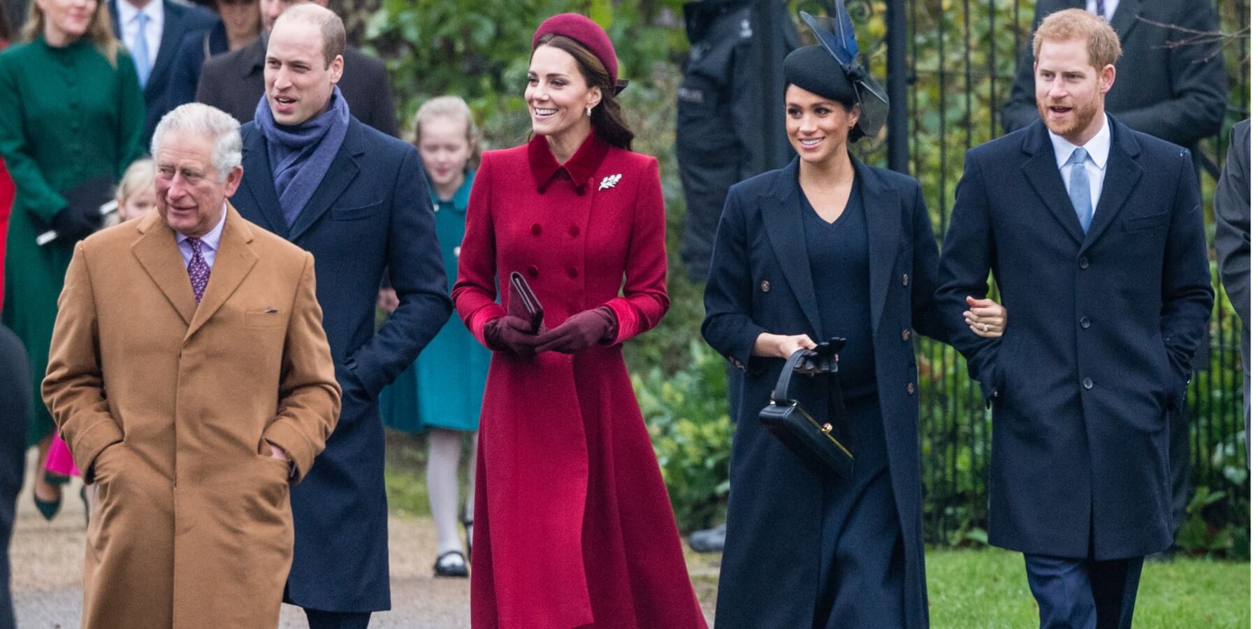 King Charles, Prince William, Kate Middleton, Meghan Markle and Prince Harry