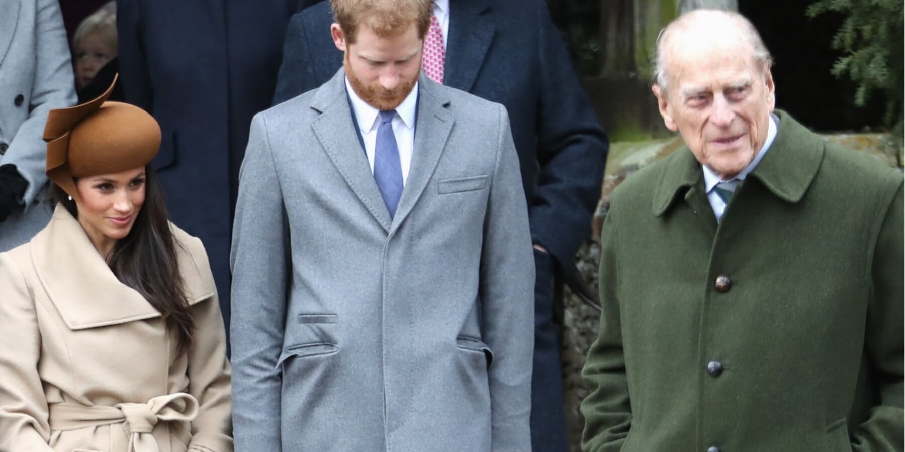 Meghan Markle, Prince Harry and Prince Philip