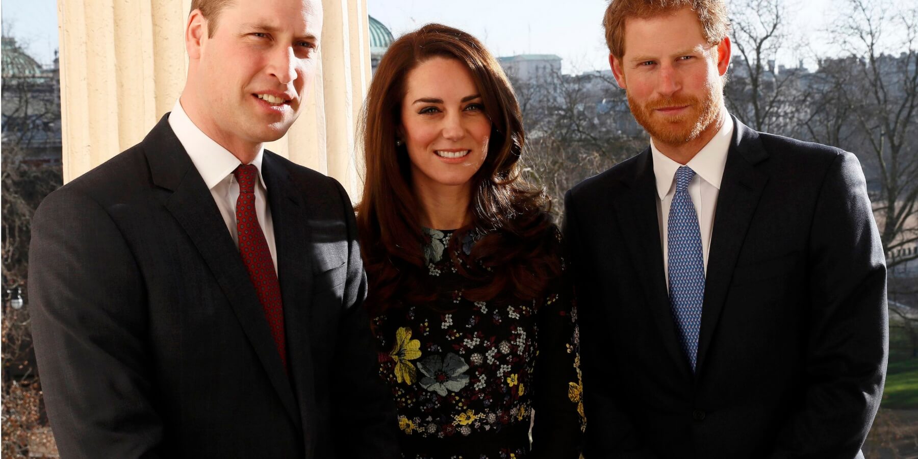 Prince William, Kate Middleton and Prince Harry photographed together in 2017