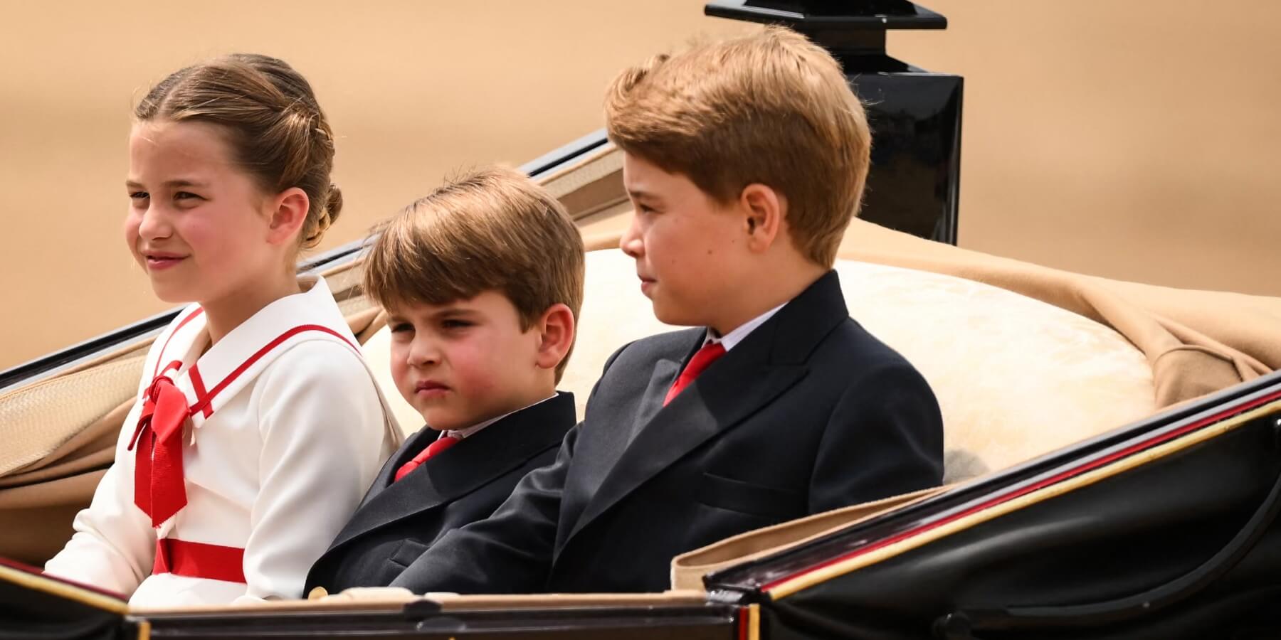 Princess Charlotte, Prince Louis and Prince George photographed in 2023