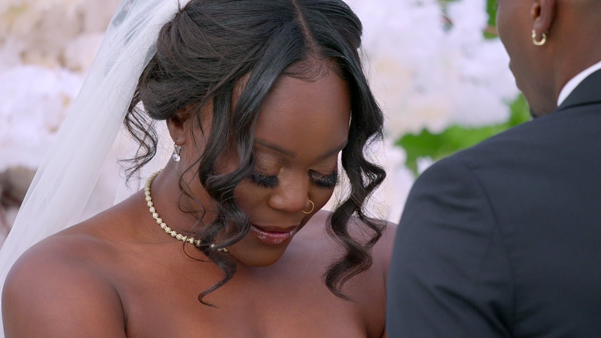 Close up of AD on her wedding day on 'Love Is Blind' Season 6