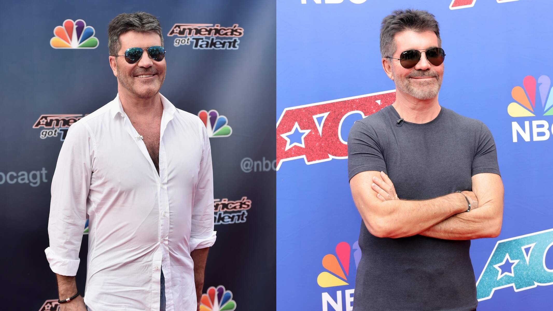 America's Got Talent judge Simon Cowell in 2016 and 2024