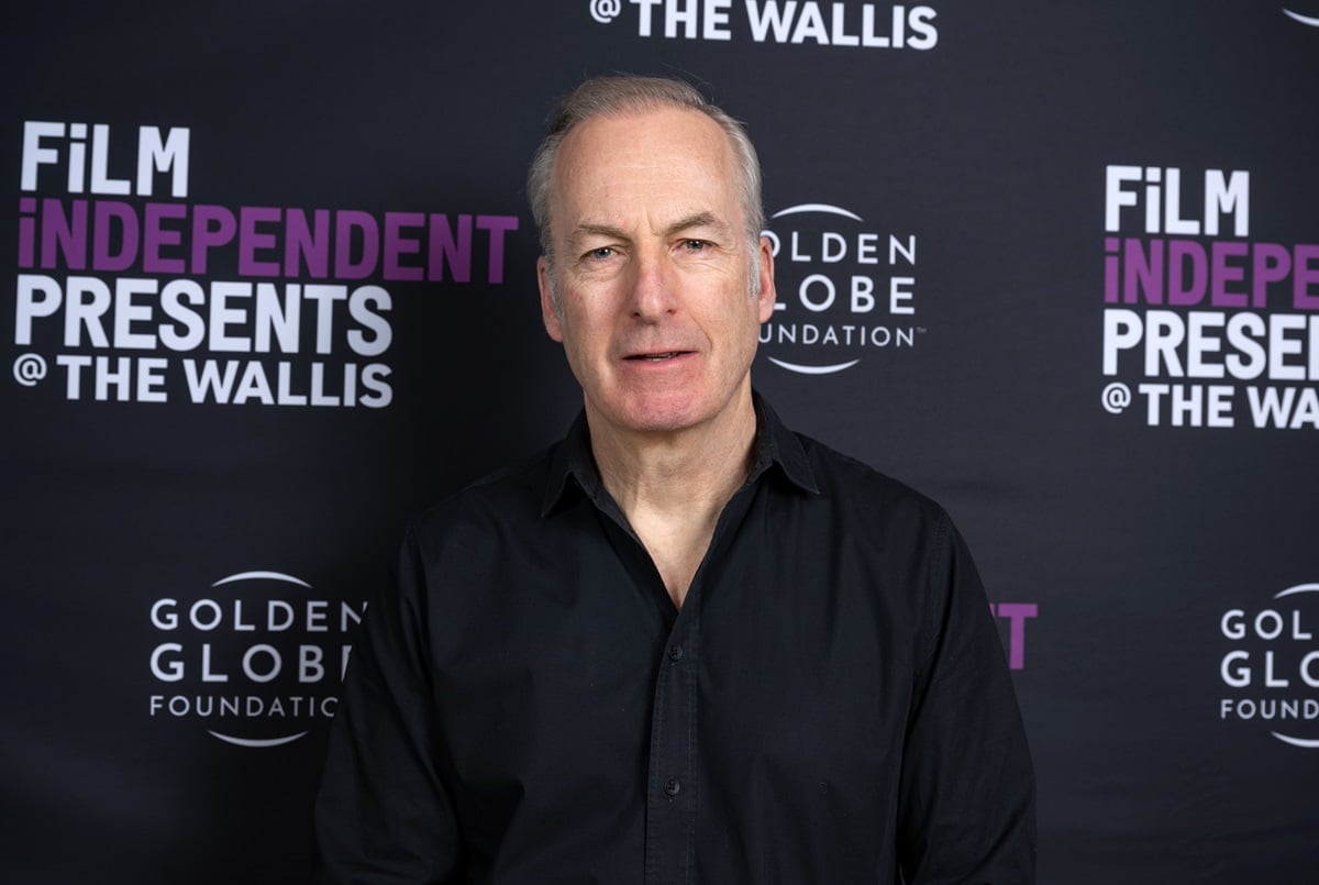 Bob Odenkirk posing in a black suit at the Film Independent Live Read of Justine Triet's "Anatomy Of A Fall".