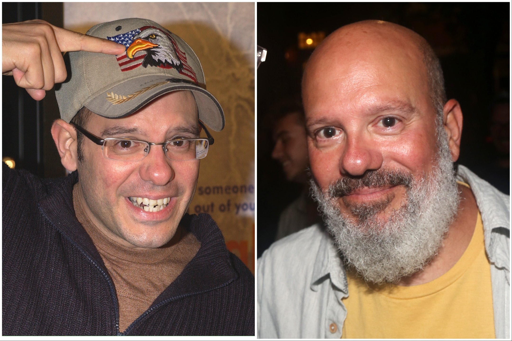 'Eternal Sunshine of the Spotless Mind' cast member David Cross in 2004 and 2021.